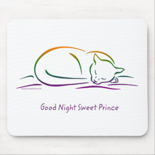 Good Night Sweet Prince (Cat) Mouse Pad