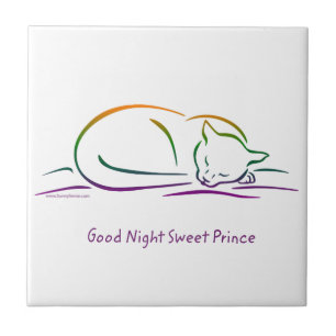 Good Night Sweet Prince (Cat) Tile