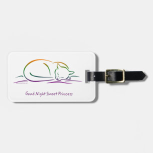 Good Night Sweet Princess (Cat) Luggage Tag