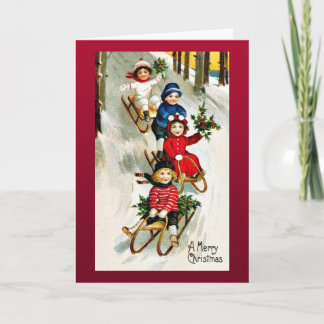 Good Old Christmas Holiday Card