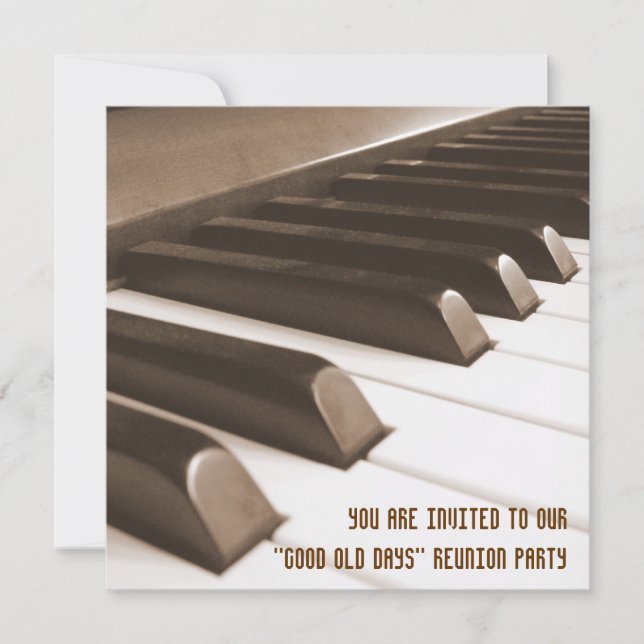 Good Old Days Reunion Invites (Front)