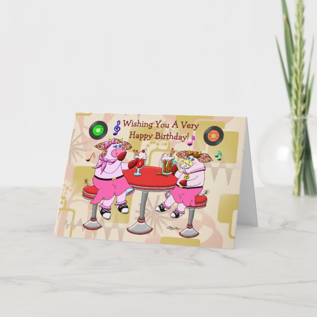 Good Old Fashioned Birthday Card (Front)