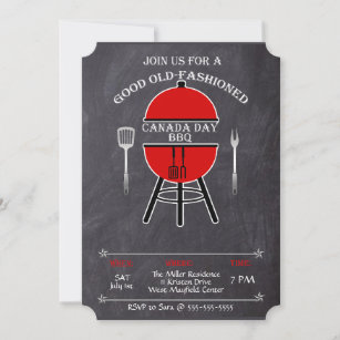Good Old--Fashioned Canada Day BBQ Invitation