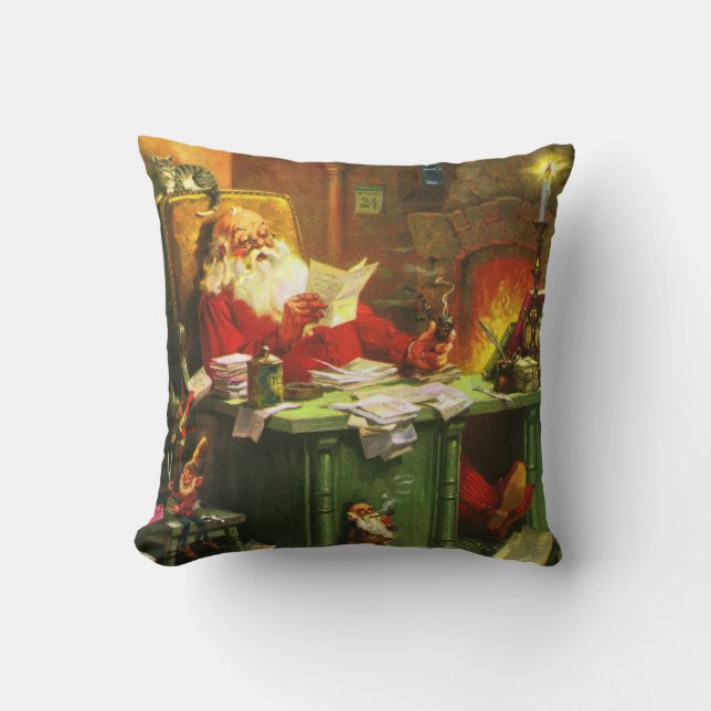 Good Old Santa Claus Cushion (Front)