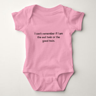 good or evil baby baby bodysuit