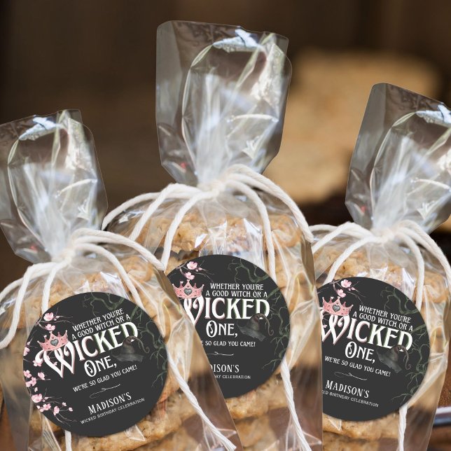 Good or Wicked Birthday Classic Round Sticker (Creator Uploaded)