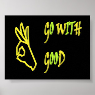 GOOD PEACE HANDS TOGETHER LOVE PEACE HAPPYNESS POSTER