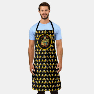 Good People Drink Good Beer Mugs and Barrels  Apron