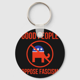 Good People Oppose Fascism 1 Key Ring