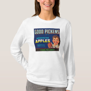 Good Pickens Apple Label - Cashmere, WA T-Shirt