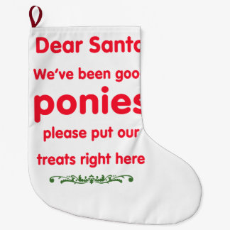 good ponies large christmas stocking