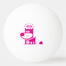 GOOD PUPPY Ping Pong Ball . SHH…IT HAPPENS Magenta
