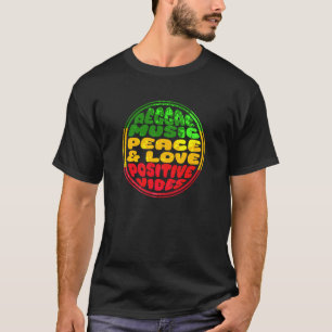 Good Rastafari Music Vibes Only Rasta Jamaika Regg T-Shirt