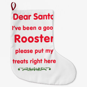 good Rooster Large Christmas Stocking