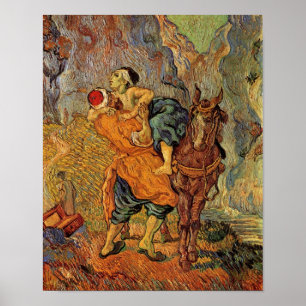 Good Samaritan (after Delacroix), Vincent van Gogh Poster