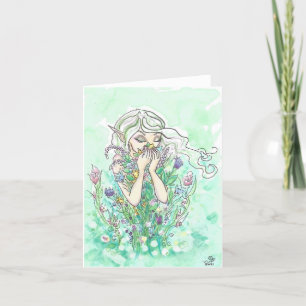 Good Scents Fairy Flower Bouquet Blank Cards