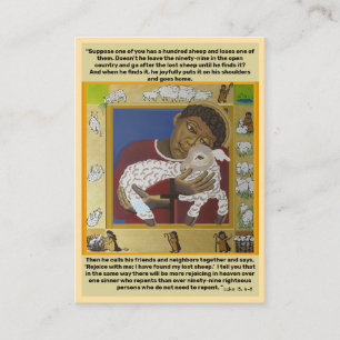 Good Shepherd and lost sheep Business Card