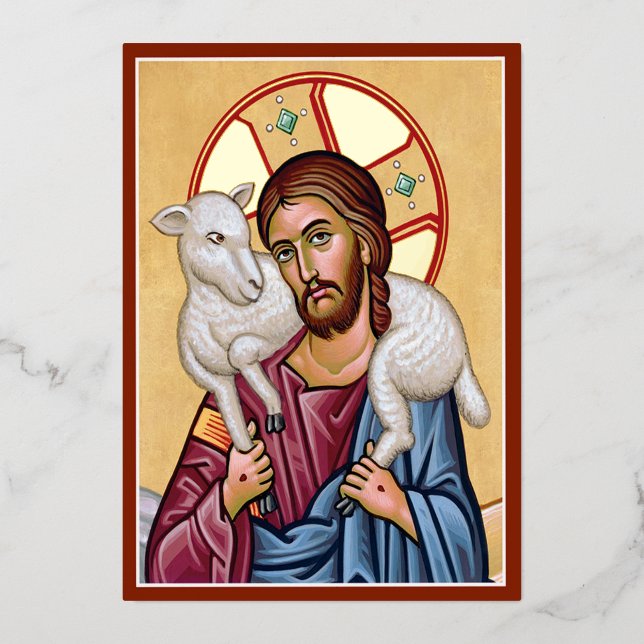 Good Shepherd Foil Holiday Card (Front)