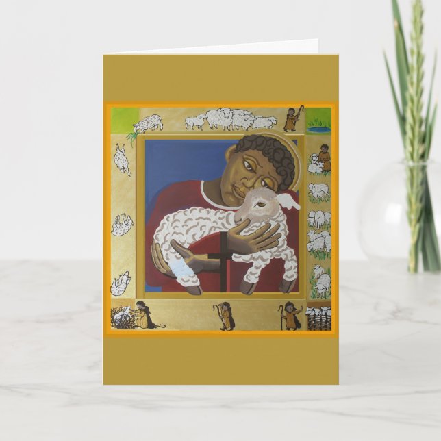 Good Shepherd Icon Flat Card (Front)