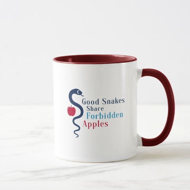 Good Snakes Share Forbidden Apples Mug (Right)