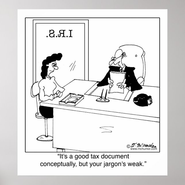 Good Tax Document Conceptually Poster (Front)