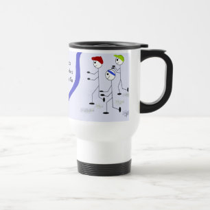 Good Teachers Stick Figures Pressing On Travel Mug