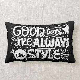 Good Teeth Are Always In Style Lumbar Cushion