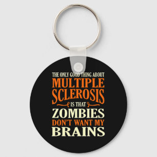 Good Thing About Multiple Sclerosis Awareness Grap Key Ring