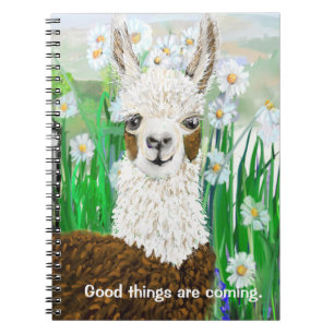 Good Things Are Coming Mama Llama Notebook