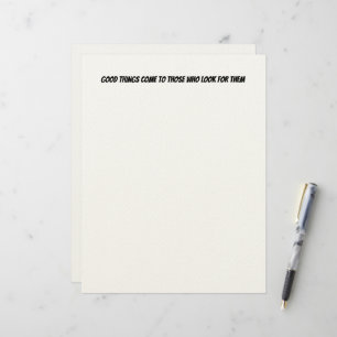 Good Things Custom Letterhead