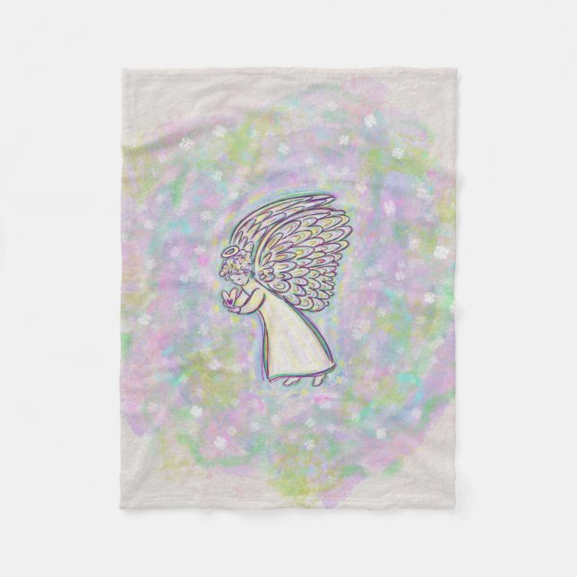 Good Things Guardian Angel Custom Fleece Blanket (Front)