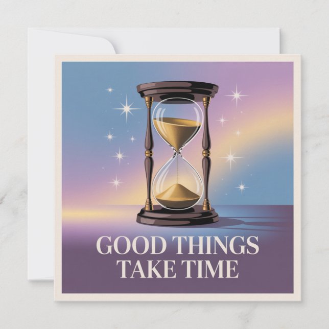 Good Things Take Time Holiday Card (Front)