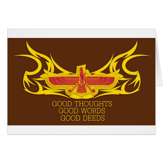 GOOD THOUGHTS GOOD WORDS GOOD DEEDS (Front Horizontal)