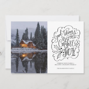 Good Tidings Of Comfort And Joy Holiday Card