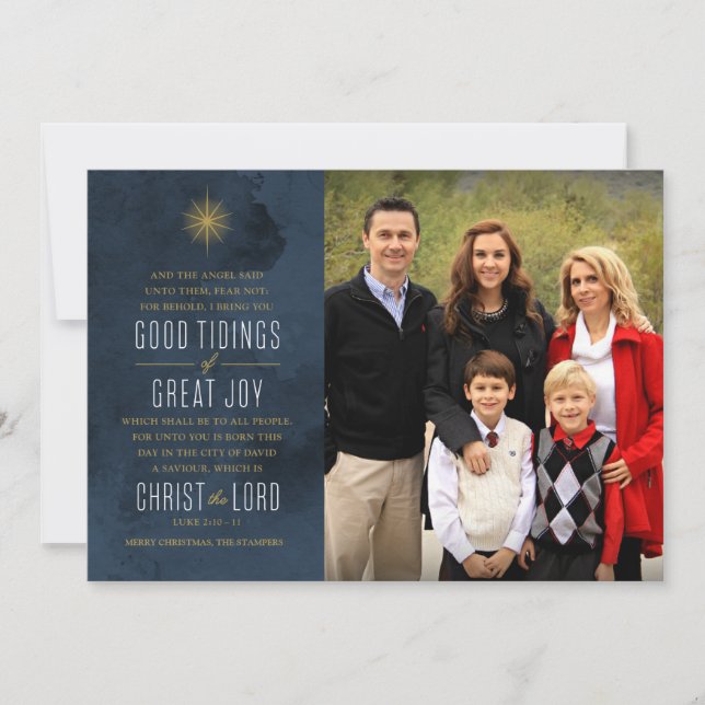 Good Tidings of Great Joy Holiday Card (Front)