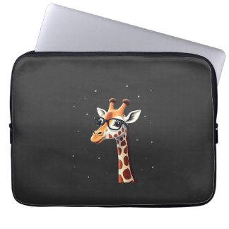 Good Time Hipster Giraffe T-Shirt Men's Women's Ch Laptop Sleeve
