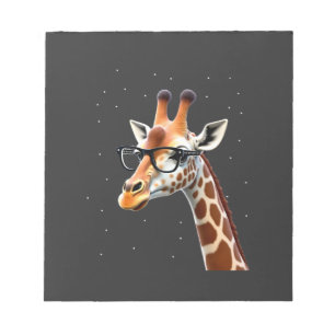 Good Time Hipster Giraffe T-Shirt Men's Women's Ch Notepad