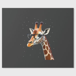 Good Time Hipster Giraffe T-Shirt Men's Women's Ch Wrapping Paper