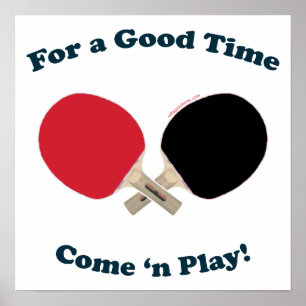 Good Time Ping Pong Poster