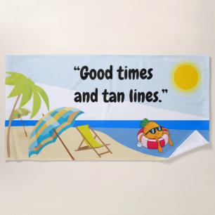 'Good Times' Beach Towel