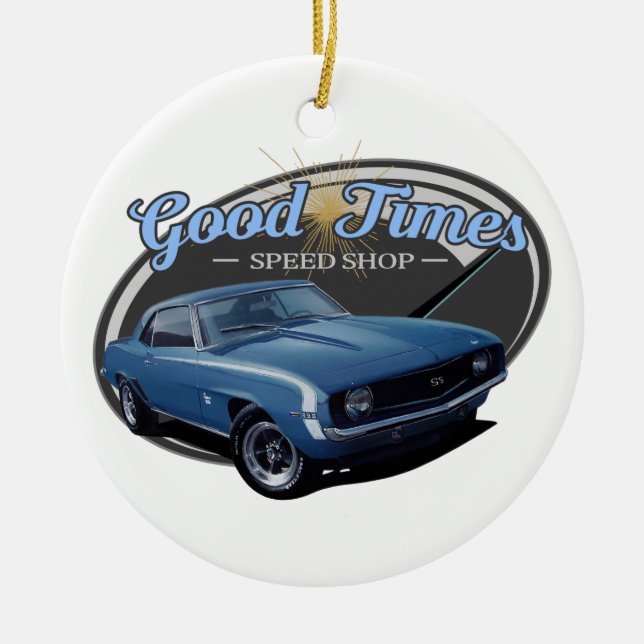 Good Times Camaro Ceramic Ornament (Front)