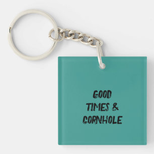 Good Times & Cornhole 🌽 Key Ring