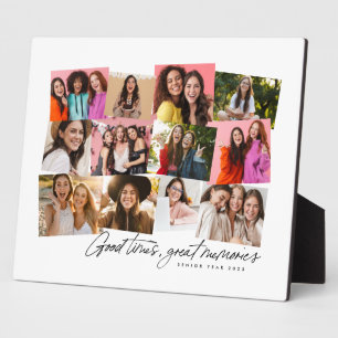 Good times great memories fun 12 photo collage plaque