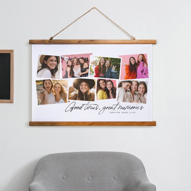 Good times great memories fun photo collage hanging tapestry (Creator Uploaded)