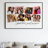 Good times great memories fun photo collage