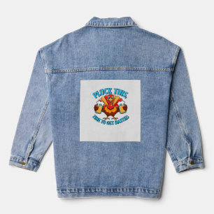 Good Times Happy Thamksgiving Classic T-Shirt Denim Jacket