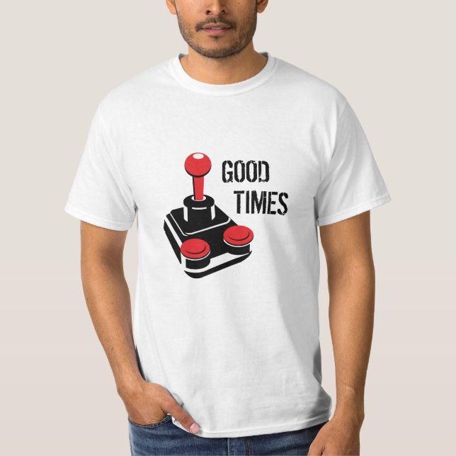 Good Times Joystick Retro T-Shirt (Front)