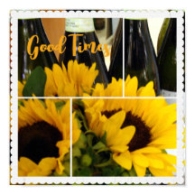 Good Times Sunflowers Poster