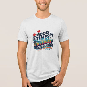 Good Times & Tan Lines – Under the Sunset Waves Tri-Blend Shirt