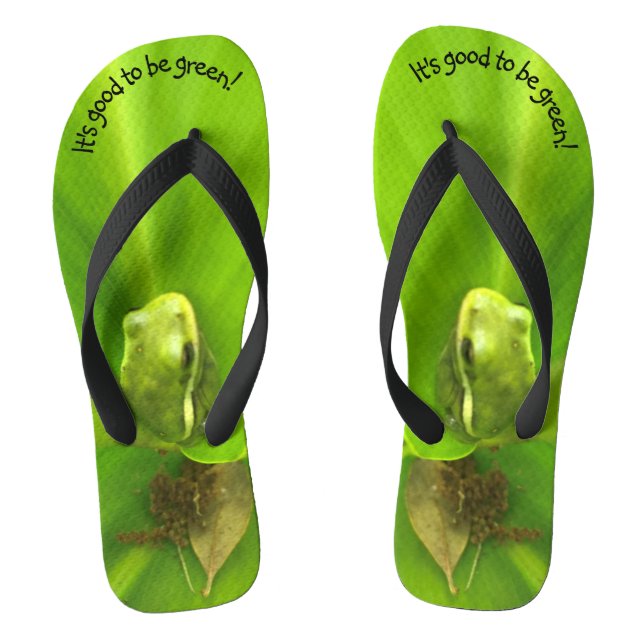 Good to Be Green Frog Thongs (Footbed)